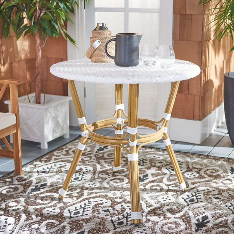 Sidford Bistro Table - Indoor/Outdoor - PAT4012 - White - Safavieh