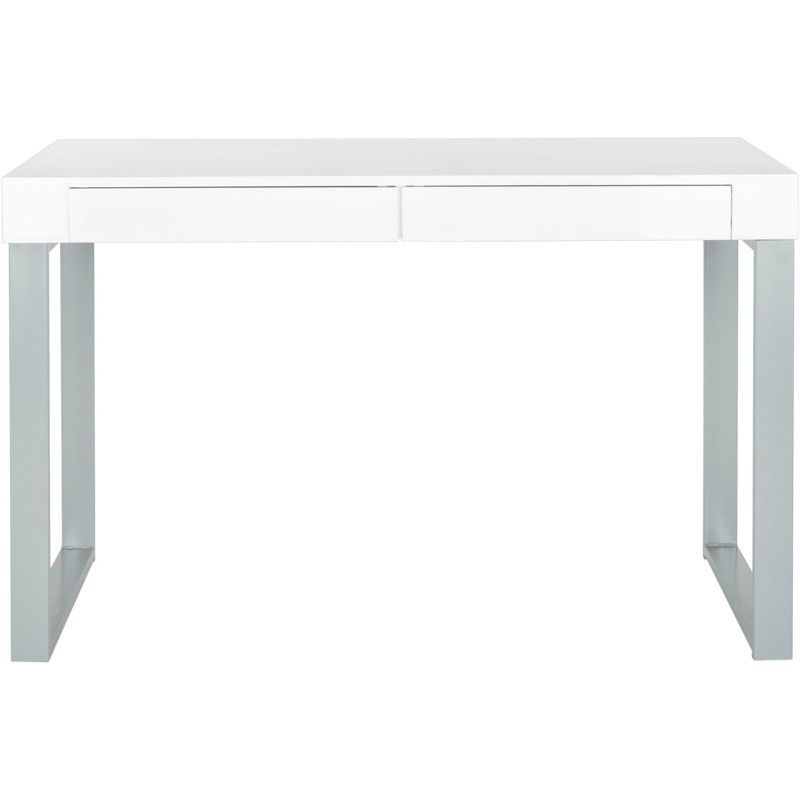 Barton Desk - FOX2206 - White/Grey - Safavieh Couture