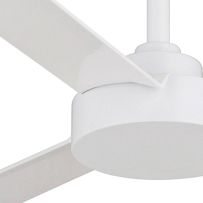 52" Minka Aire Modern 3 Blade Indoor Ceiling Fan Flat White for Living Room Kitchen Bedroom Family Dining Home House Office