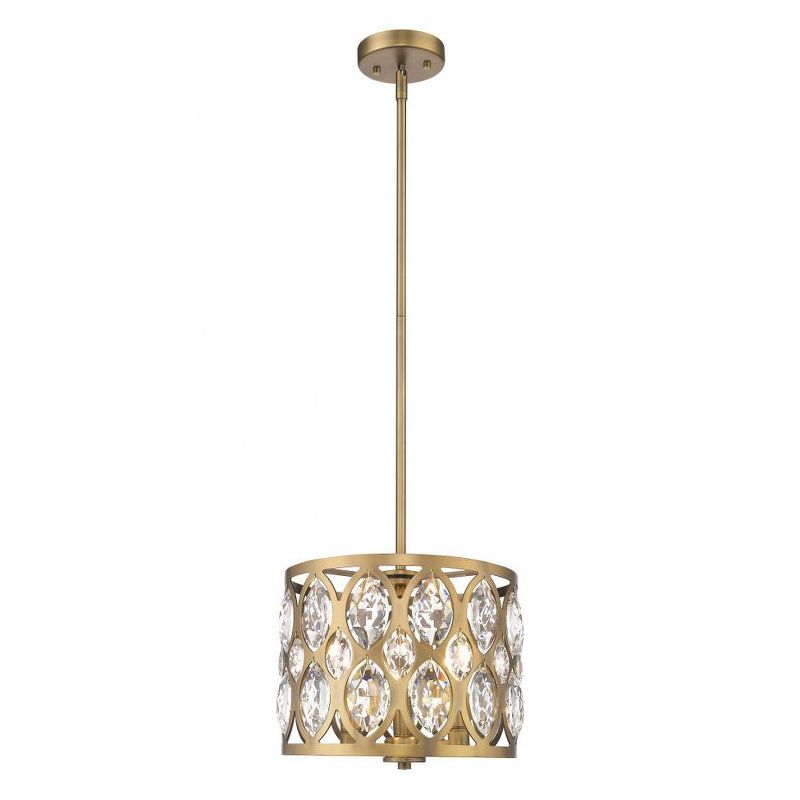 Z-Lite Dealey 3 - Light Chandelier in  Heirloom Brass