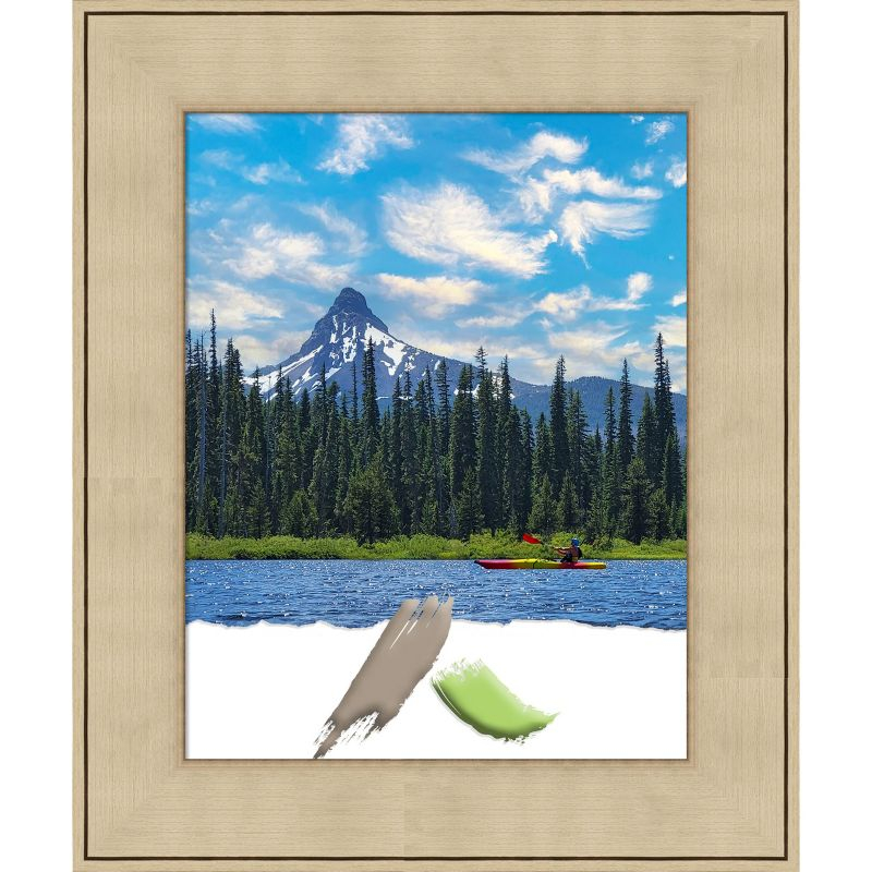 Amanti Art Classic Honey Silver Picture Frame Opening Size 11x14 in.
