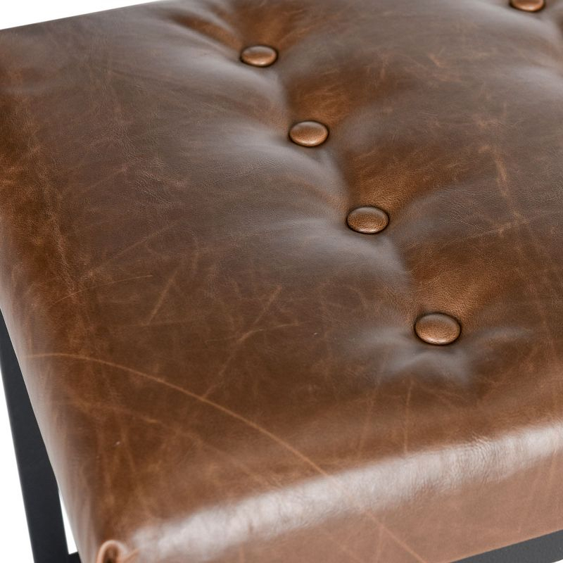 Reynolds Bench - Brown/Black - Safavieh