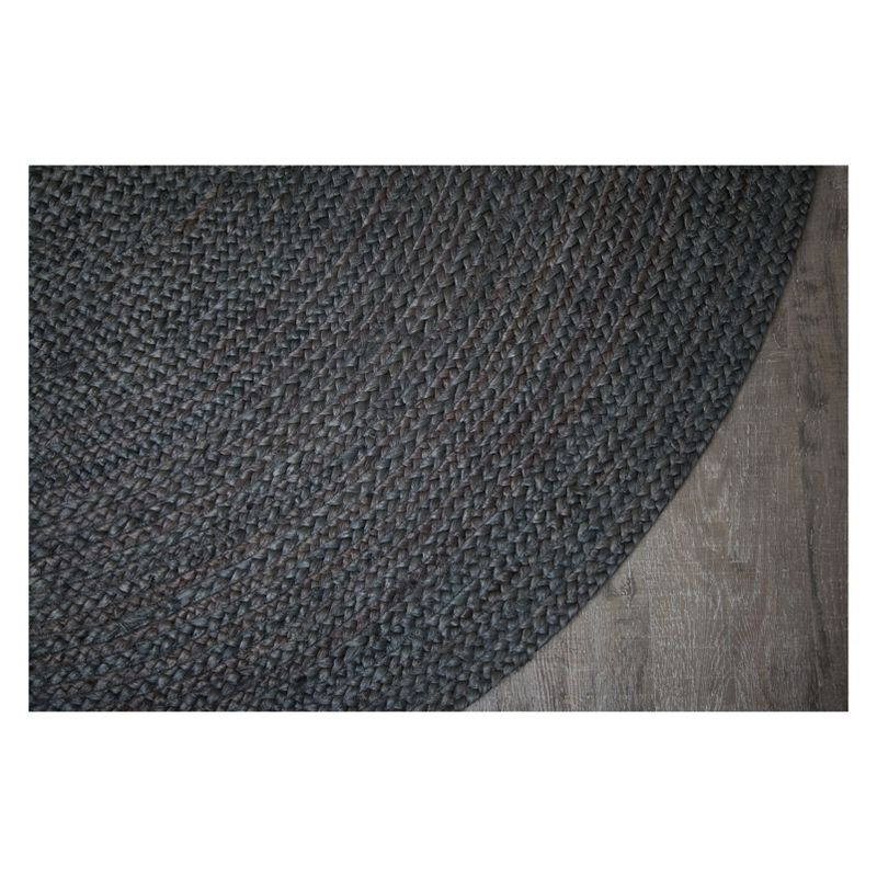 4'x4' Solid Area Rug Gray - Anji Mountain