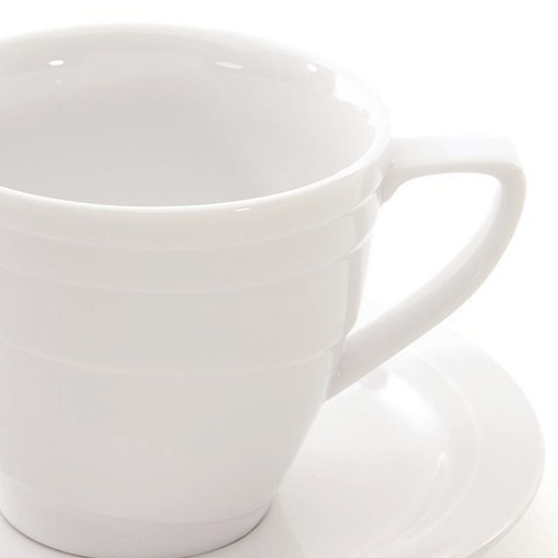 BergHOFF BergHOFF 4Pc Essentials Porcelain Espresso Cup 3.5 oz., and Saucers (Set of 4)