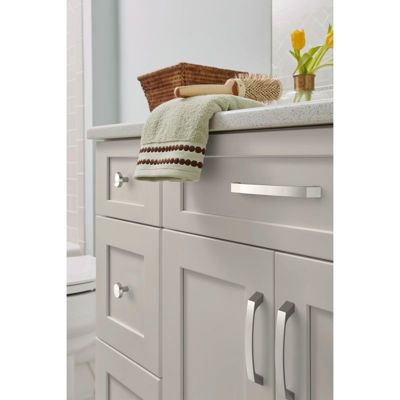 Amerock Premise 6-5/16 inch (160mm) Center-to-Center Satin Nickel Cabinet Pull