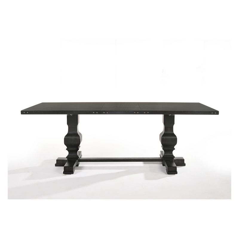 Morland Dining Table Vintage Black - Acme Furniture: Rectangular, Non-Extension, Seats 6