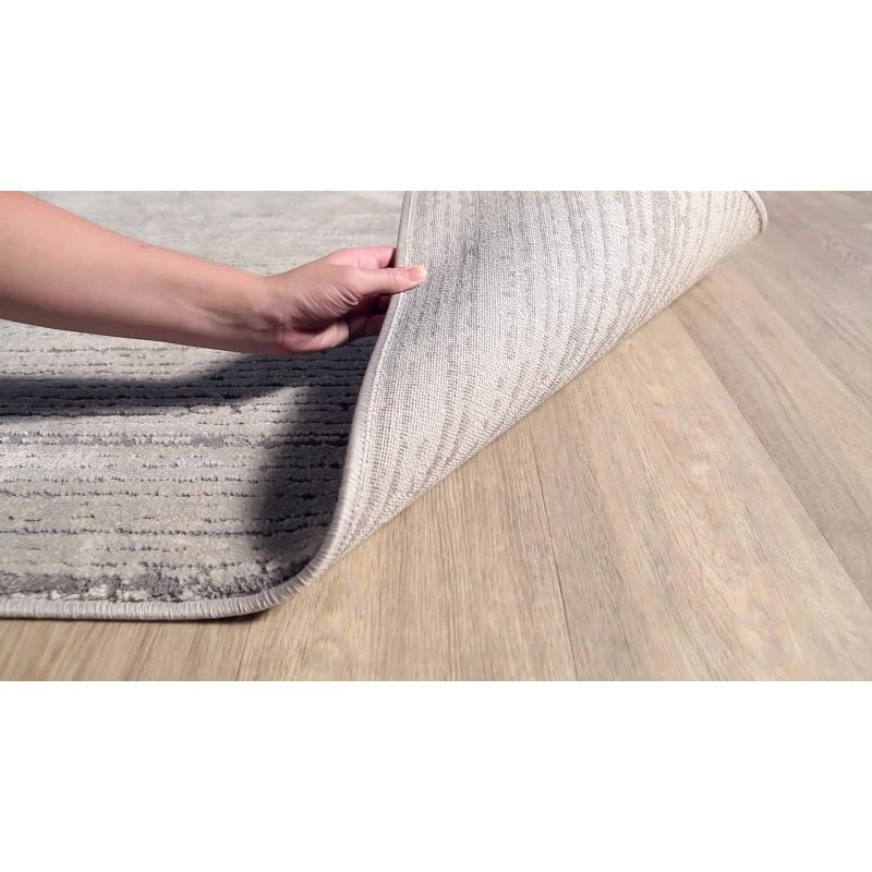 Livabliss 7'10"x10'2" Emma Modern Rug Gray: Stain & Fade-Resistant, Medium Pile, Indoor, Abstract Pattern