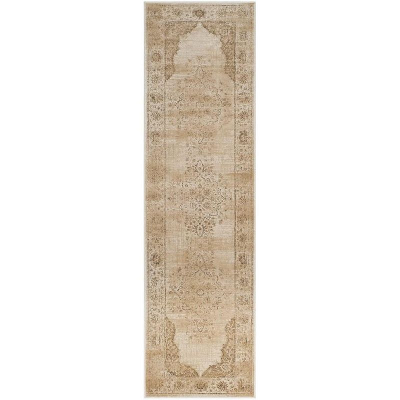 Vintage VTG122 Power Loomed Indoor Runner Rug - Creme - 2'2"x8' - Safavieh.