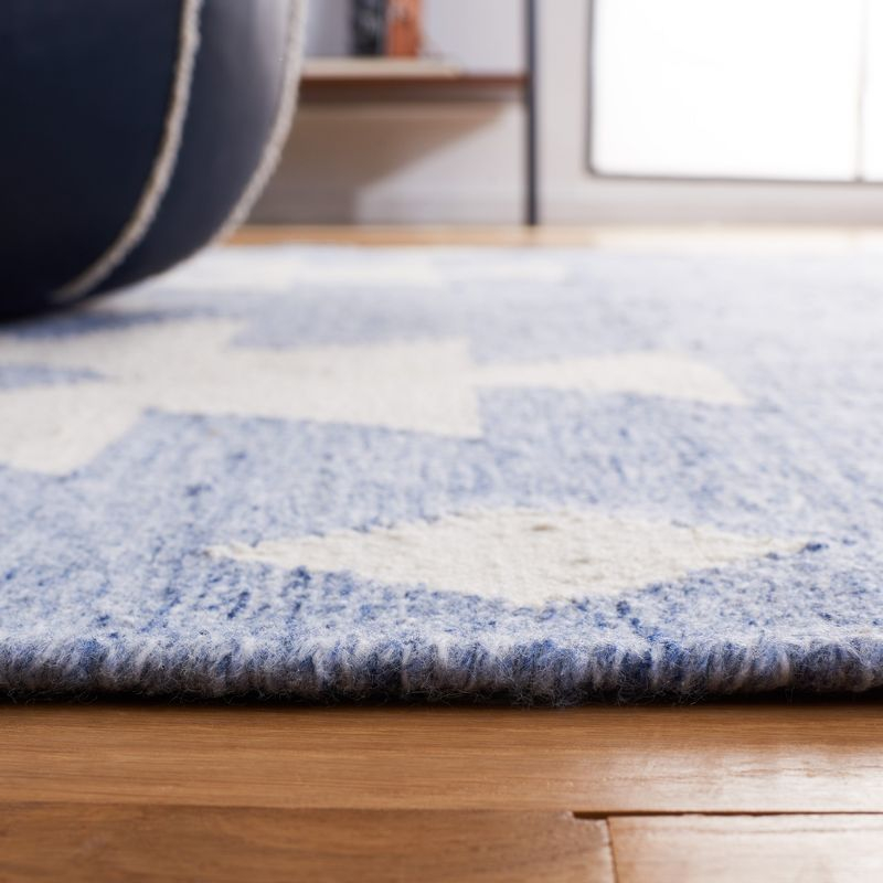 Kilim KLM764 Hand Woven Area Rug - Blue/Ivory - 3'x5' - Safavieh.