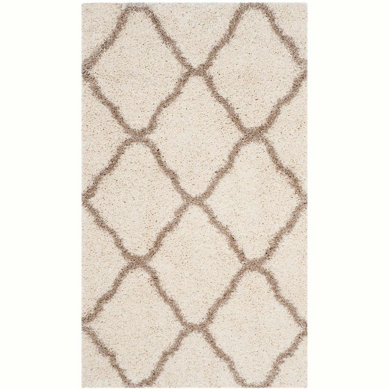Hudson Shag SGH283 Power Loomed Indoor Area Rug - Ivory/Beige - 4'x6' - Safavieh.