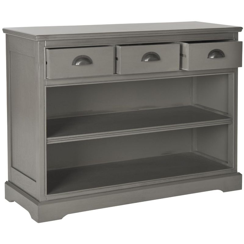 Prudence Book Shelf - AMH5727 - Grey - Safavieh Couture
