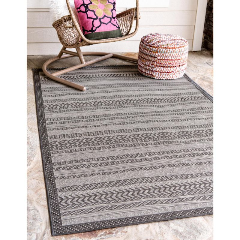 McLellen Striped Indoor / Outdoor Rug