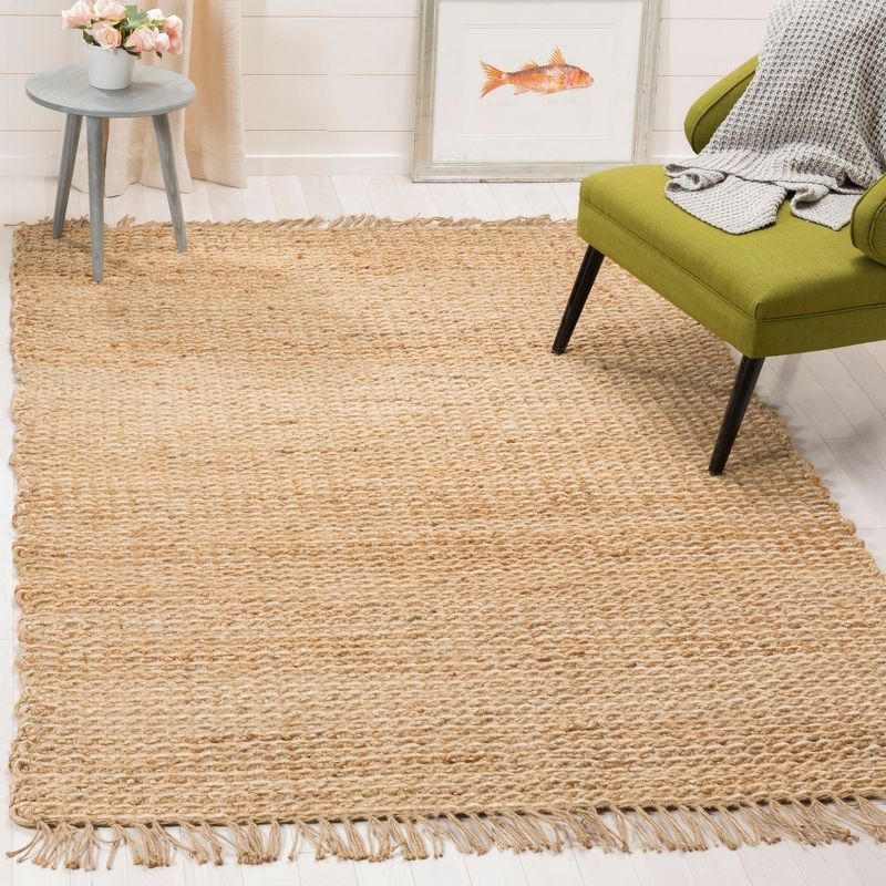 Natural Fiber NF466 Hand Woven Indoor Area Rug - Natural - 5'x8' - Safavieh.