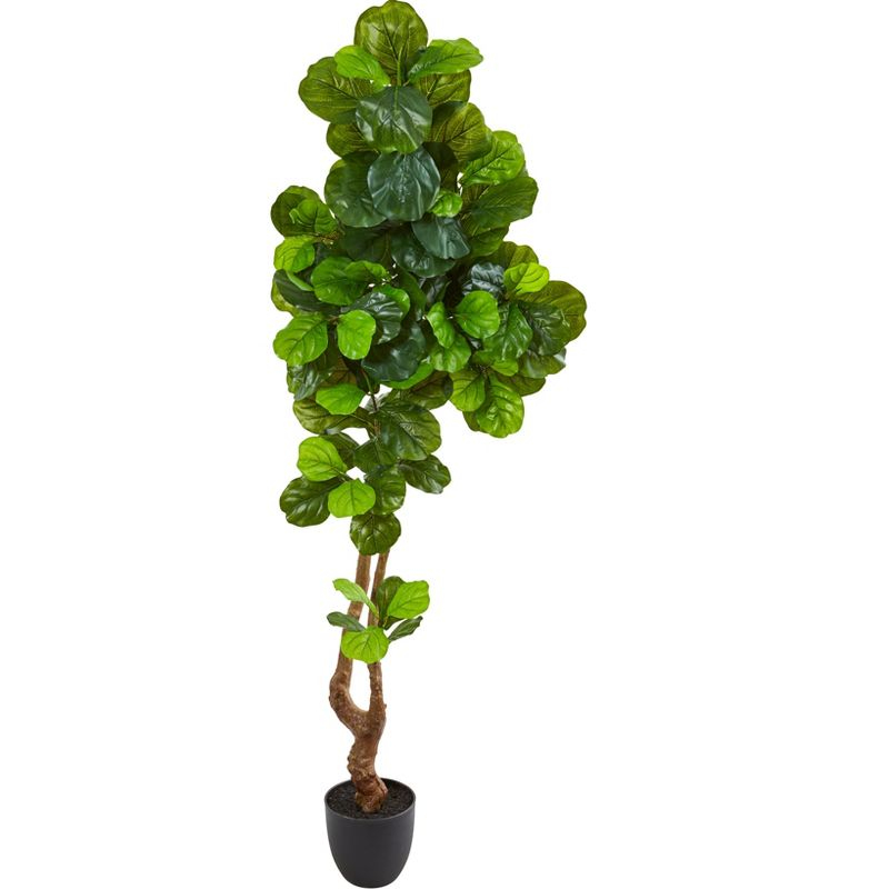 Nearly Natural 78-in Fiddle Leaf Artificial Tree (Real Touch)