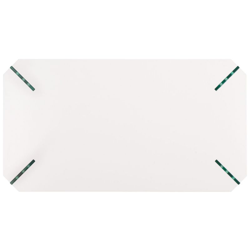 Katelyn Coffee Table - White/Clear - Safavieh
