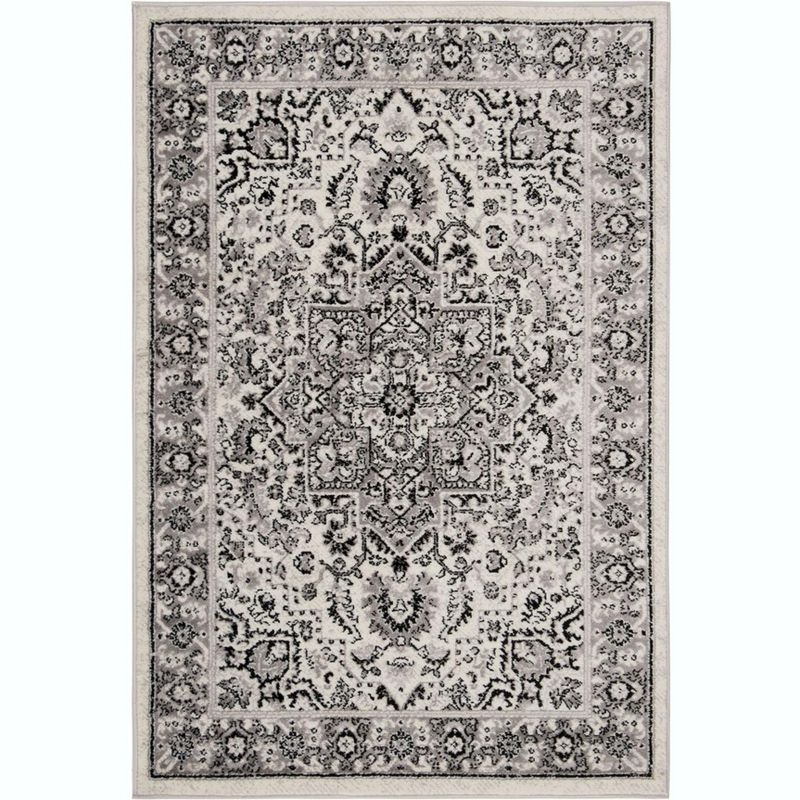 Skyler SKY126 Power Loomed Indoor Area Rug - Grey/Ivory - 4'x6' - Safavieh.