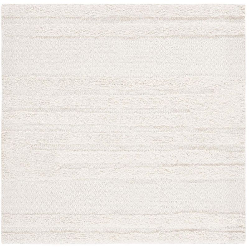 Kenya KNY951 Hand Knotted Area Rug - Ivory - 6'x6' - Safavieh