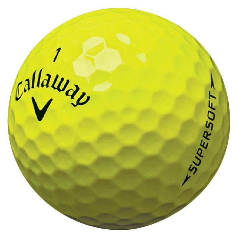 Callaway Supersoft Golf Balls 12pk - Yellow: Rubber Core, Ionomer Shell