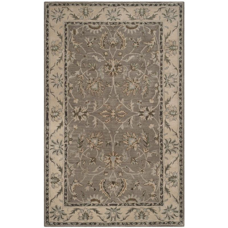 Heritage HG863 Hand Tufted Area Rug - Grey/Beige - 6'x9' - Safavieh.