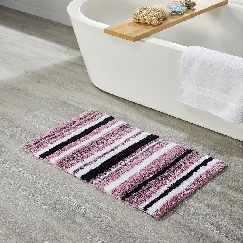 Better Trends Griffie 100% Polyester TPR Backing Tufted 5 Pc (17" x 24" | 20" x 20" | 20" x 32" | 24" x 36" | 20" x 60") Bath Rug Set -