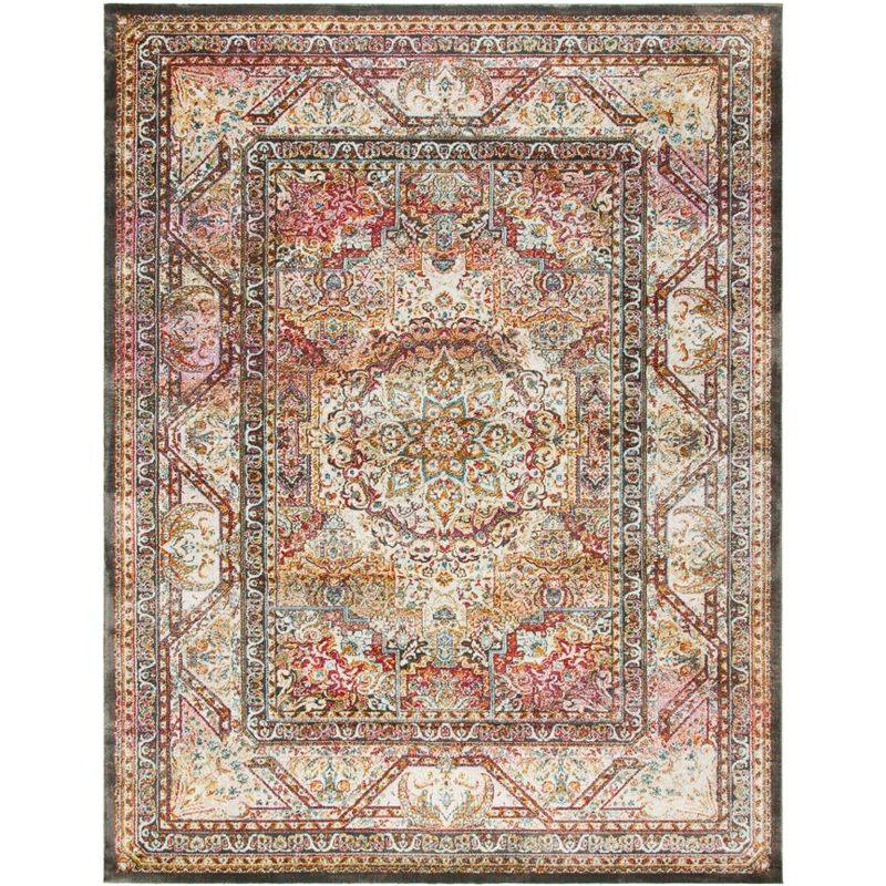 Luxor LUX322 Power Loomed Area Rug - Ivory/Fuchsia - 8'x10' - Safavieh.