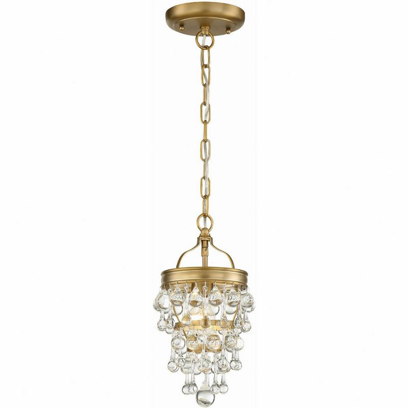 Crystorama Lighting Calypso 1 - Light Pendant in  Vibrant Gold