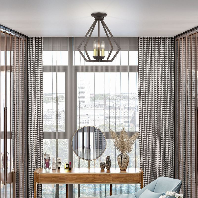 Livex Lighting Prism 3 - Light Pendant in  English Bronze/Antique Brass