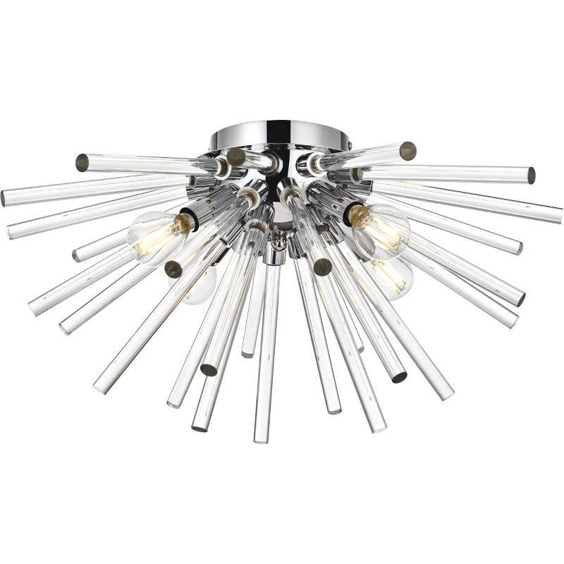 Elegant Lighting Sienna 18 inch crystal rod wall sconce in chrome