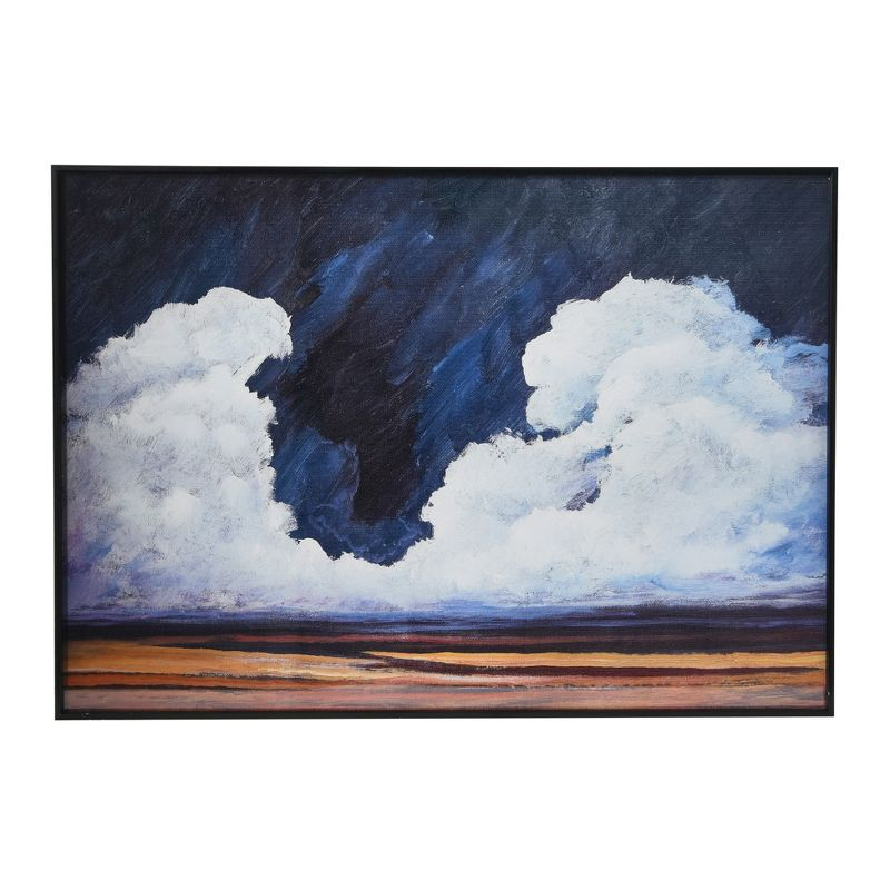 Storied Home Shoreline Landscape in Metal Frame