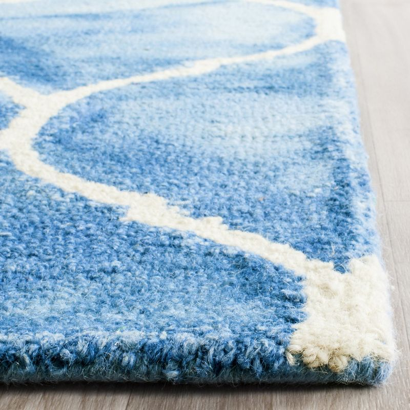 Dip Dye DDY685 Hand Tufted Runner Rug - Blue/Ivory - 2'3"x6' - Safavieh.