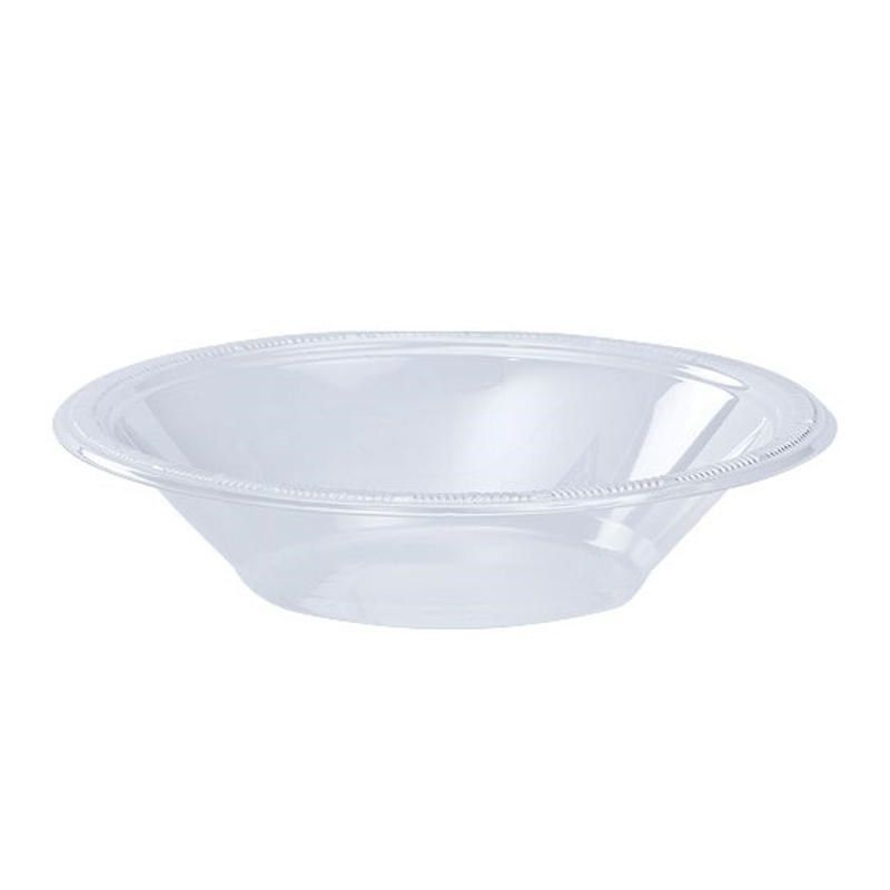 Crown Display 12 Oz. Clear Plastic Bowls Disposable Party Bowls -100 Count Disposable Plastic Soup Bowls