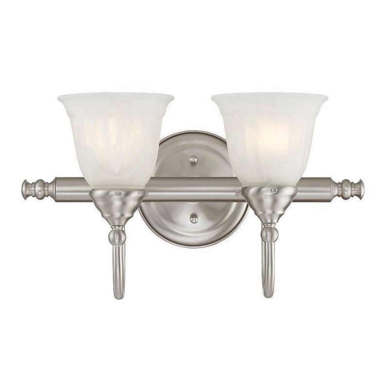 Savoy House Brunswick 2 - Light Vanity in  Satin Nickel