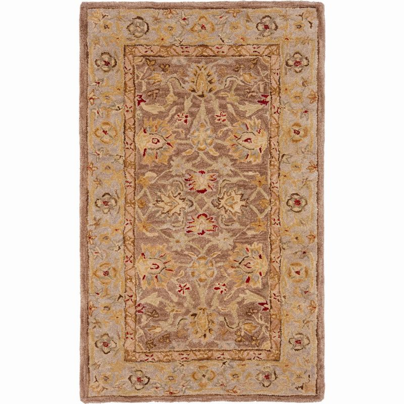 Anatolia AN522 Hand Tufted Indoor Accent Rug - Tan/Ivory - 3'x5' - Safavieh