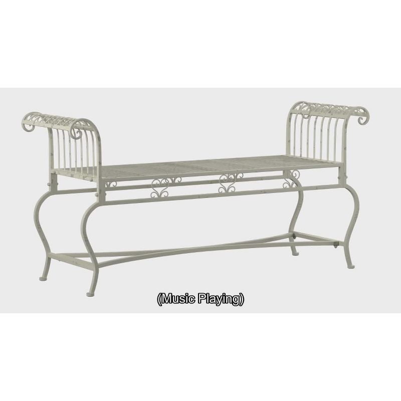 Brielle Bench - Outdoor - PAT5004 - Rustic Brown - Safavieh