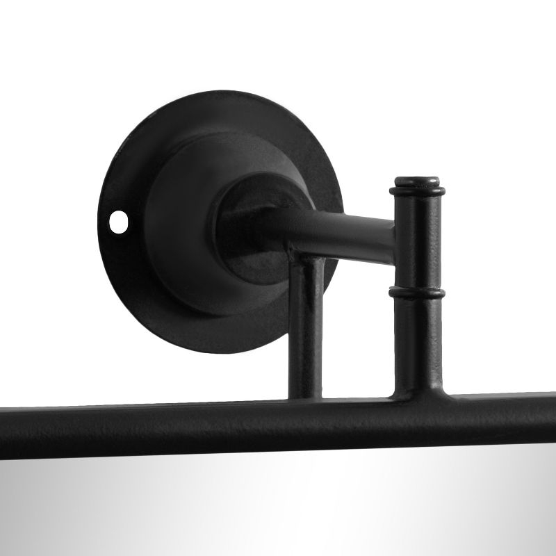 24"x40" Darbridge Rectangle Pivot Mirror Black - Kate & Laurel All Things Decor: Traditional Style, Wall Mounted, Includes Hardware