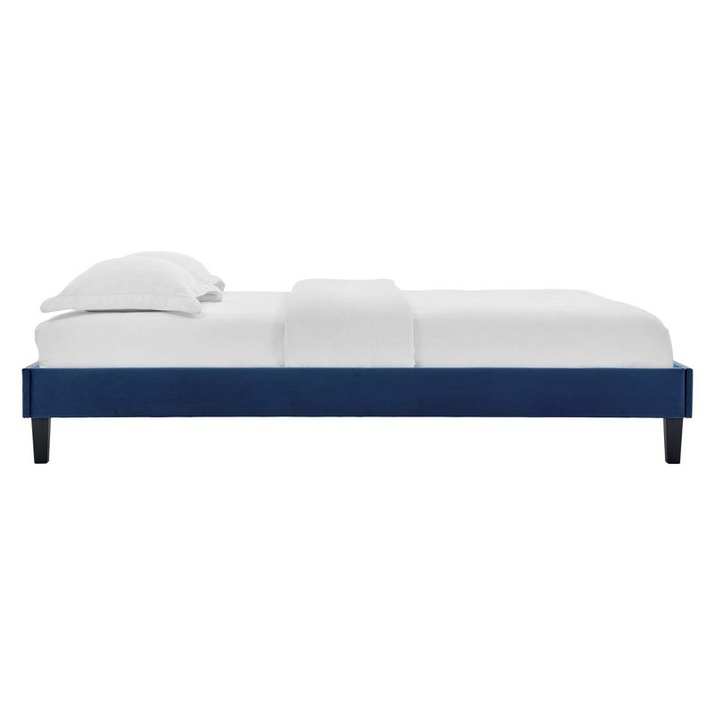 Modway Reign Queen Performance Velvet Platform Bed Frame