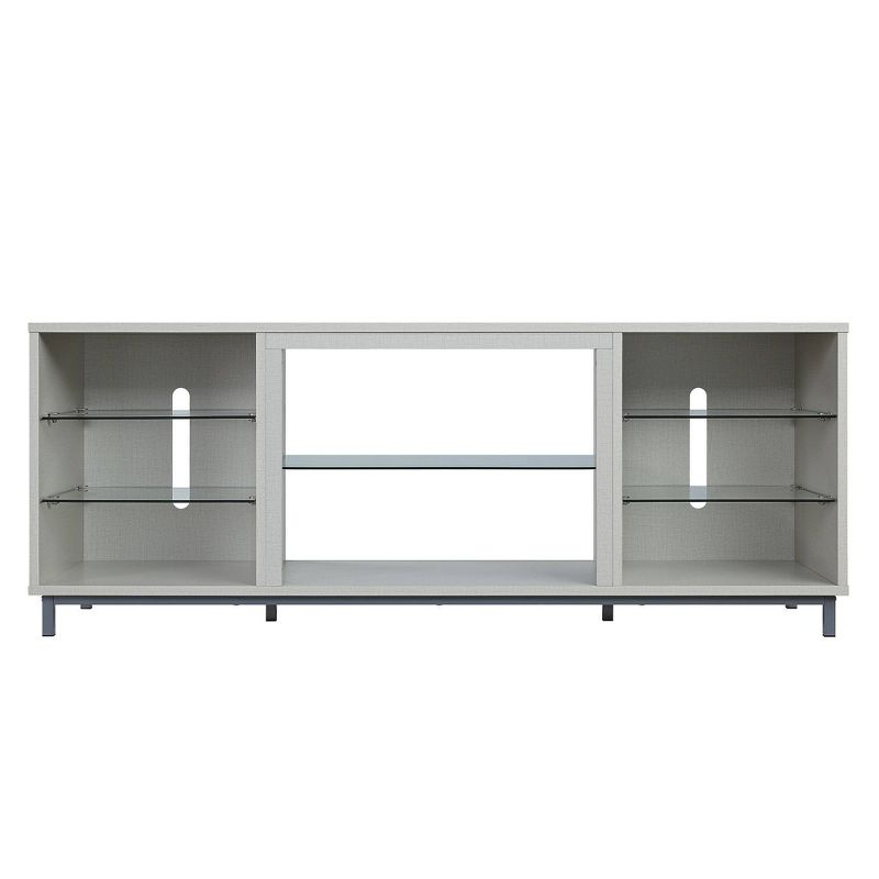 Brighton TV Stand for TVs up to 56" Beige - Manhattan Comfort: MDF Media Console with Cable Management