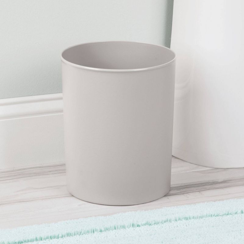 iDesign iDesign Franklin BPA-Free Plastic Round Waste Basket - 8" x 8" x 9.75"