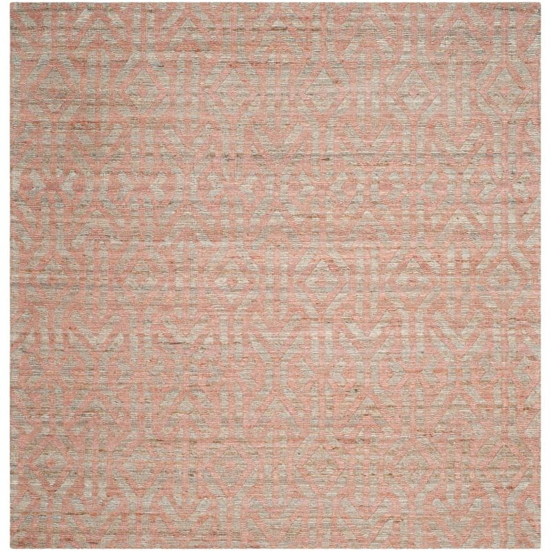 Cape Cod CAP414 Hand Woven Area Rug - Blue/Rust - 6'x6' - Safavieh.
