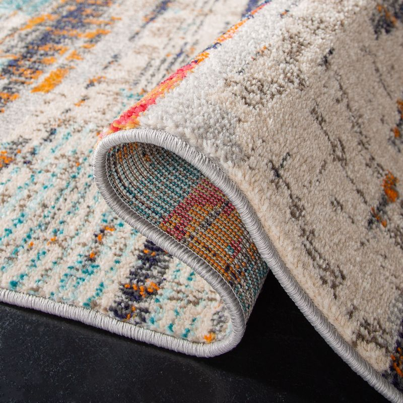 Madison MAD419 Power Loomed Indoor Area Rug - Ivory/Multi - 5'3"x7'6" - Safavieh
