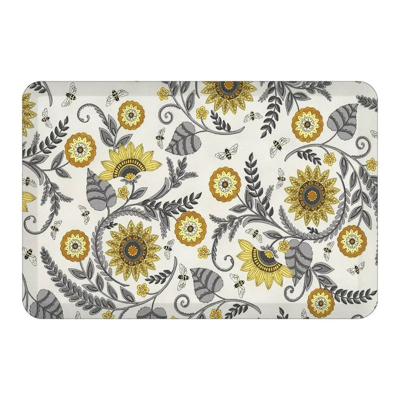 Laural Home Sophisticated Bees 20" x 30" Anti-Fatigue Kitchen Mat