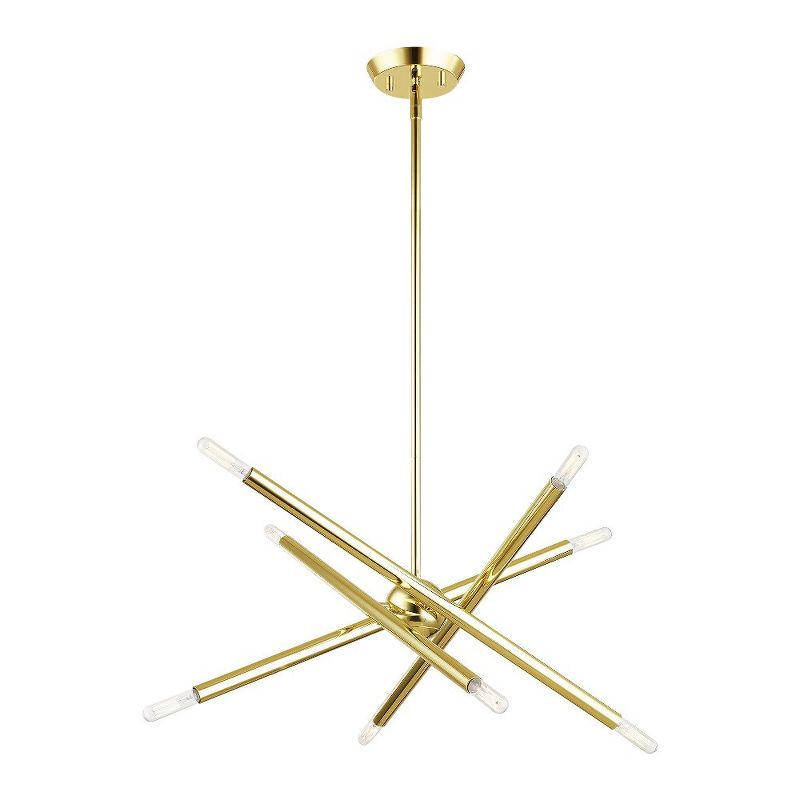 Livex Lighting Soho 8 - Light Chandelier in  Polished Brass