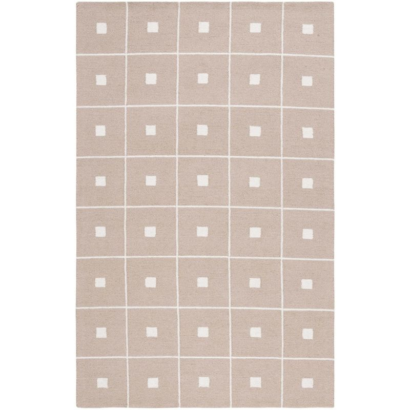 Martha Stewart 300 Hand Tufted 85% Wool And 15% Cotton With Latex Geometric Rug