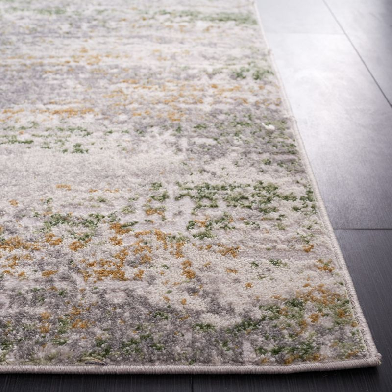 Palma PAM358 Power Loomed Indoor Area Rug - 6'7"x6'7" - Grey/Green - Safavieh