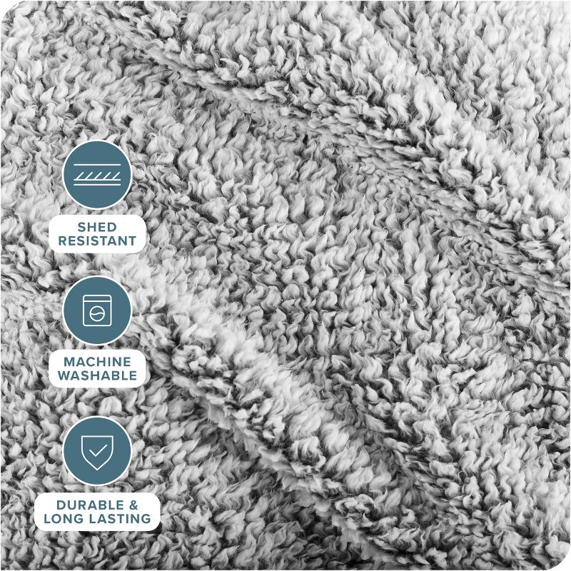 Bare Home Cozy Faux Shearling Blanket