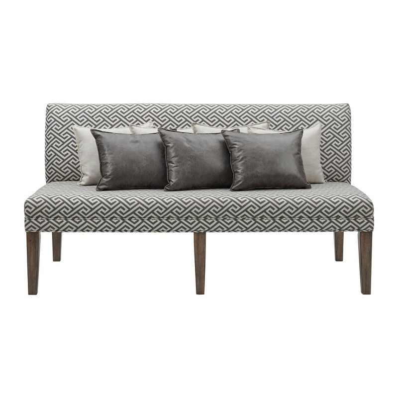 Hayward Upholstered Dining Settee Gray - Picket House Furnishings