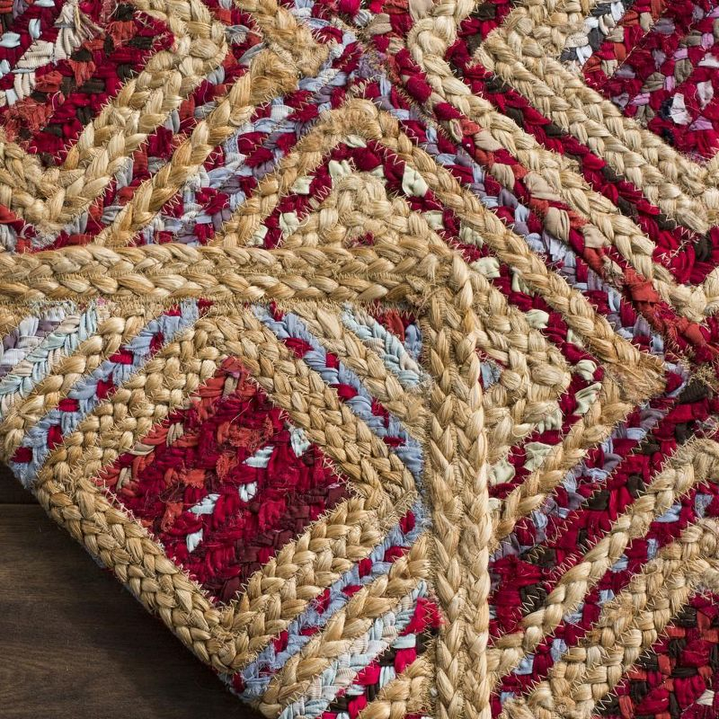 Cape Cod CAP354 Woven Indoor Area Rug - Natural/Red - 2'3"x4' - Safavieh