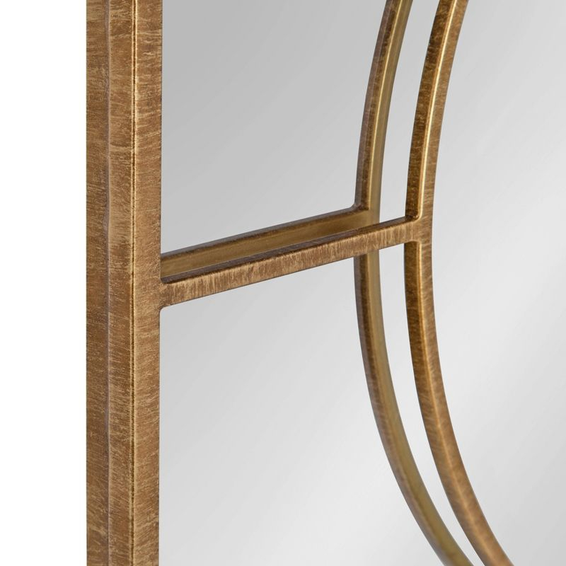 30" x 30" Ansonia Square Wall Mirror Gold - Kate & Laurel All Things Decor: Modern Style, Metal Frame, No Assembly Required