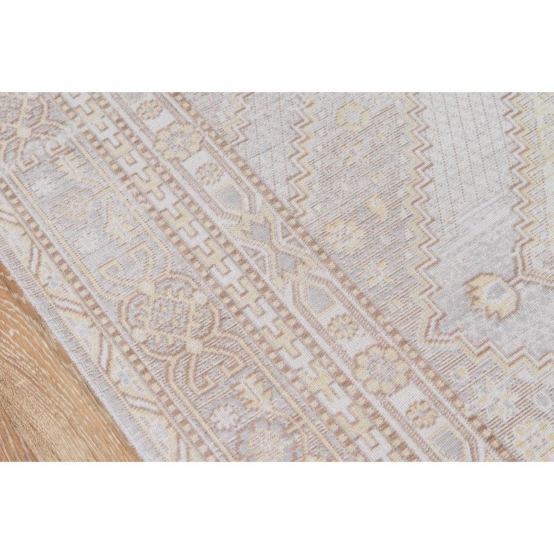 Momeni 9'3"x11'10" Isabella Orla Machine Loomed Area Rug Gray: Classic Medallion Pattern, Low Pile, Indoor Use