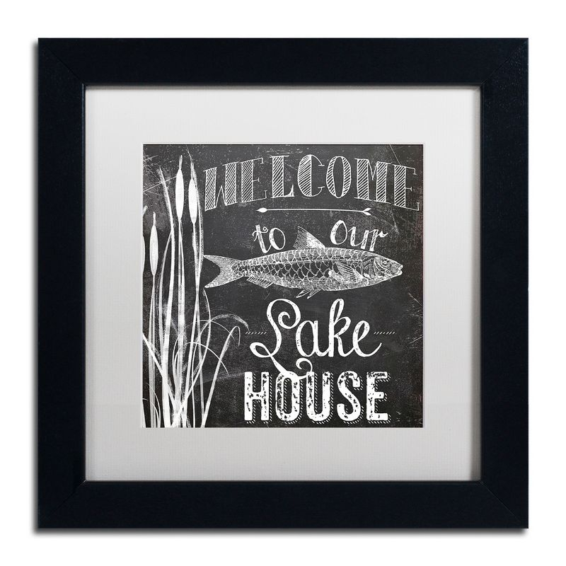 Trademark Fine Art - Color Bakery 'Lake House I' Matted Framed Art - 11x11